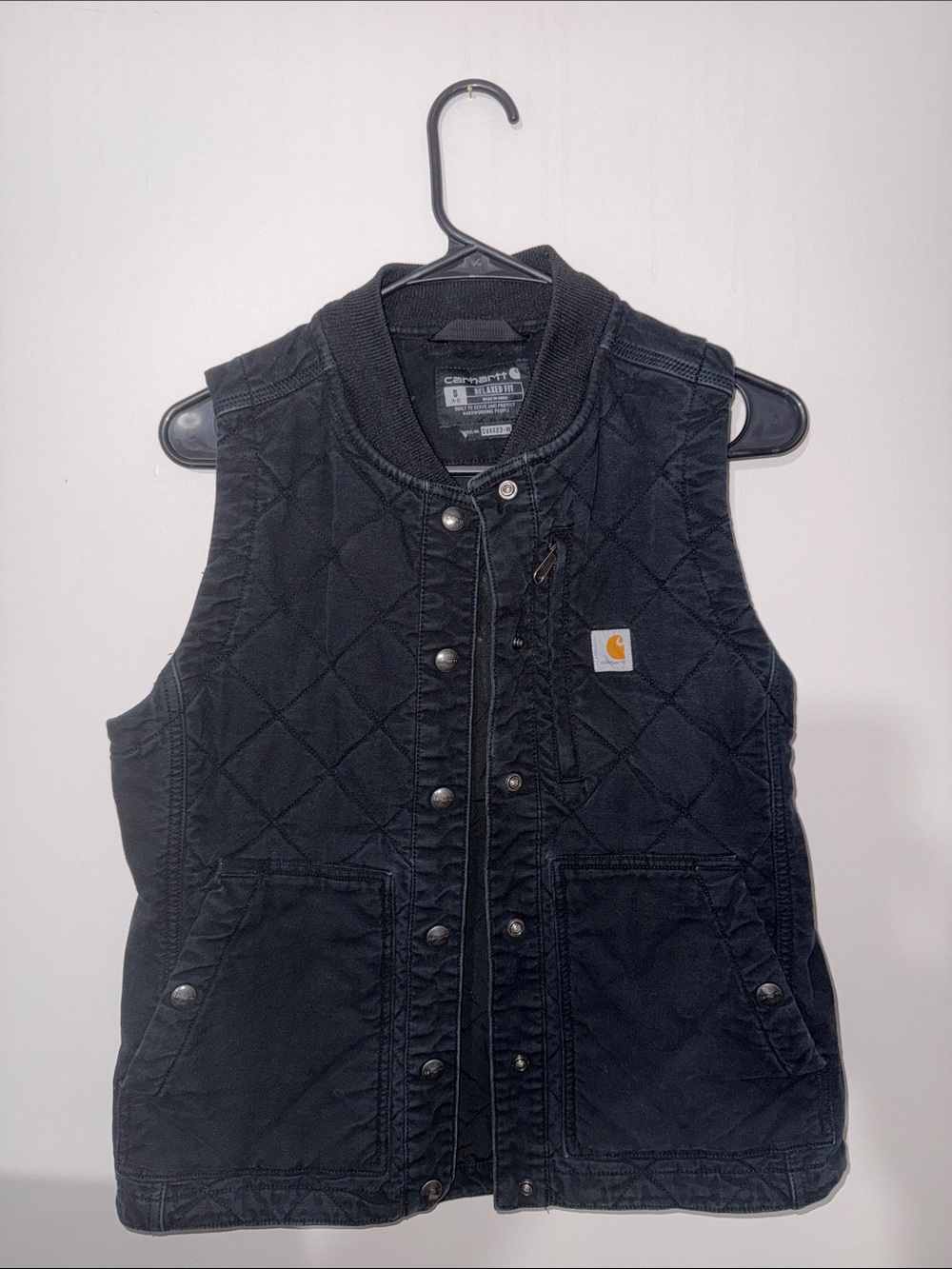 Carhartt Black Quilted Utility Vest